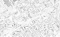 The encroaching boundaries of Euston railway station to the gardens are visible on this 1953 Ordnance Survey map[18]