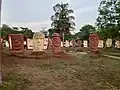 Statues of faces