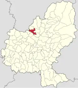 Location in Mureș County