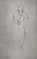 Sketch for the figure of a merchant