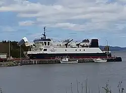 The ferry to St. Brendan's docked in Burnside