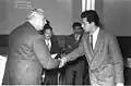 Fikri Alican (age 26) in May 1955 at graduation from medical school (Istanbul University)