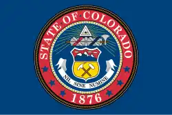 Unofficial state flag, 1876–1907