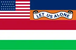 De facto flag of Florida, used during the 1845 inauguration of Governor William Dunn Moseley
