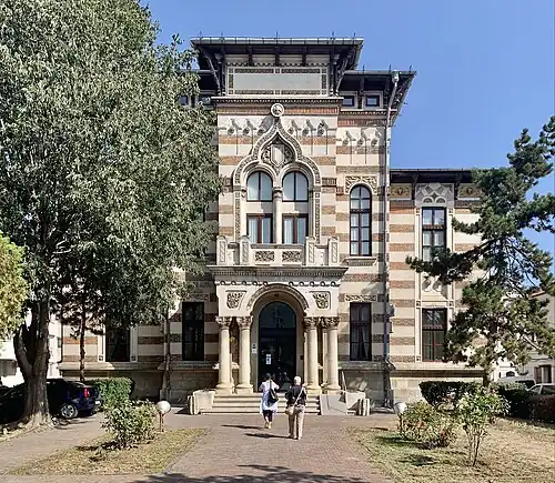 Folk Art Museum, Constanța, Romania, 1893 unknown architect. The complex foliage spirals (aka rinceaux) may have been inspired by Islamic architecture