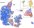 Largest party within each municipality.