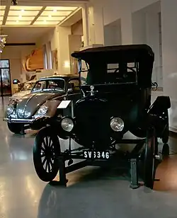 Image 2The Ford Model T (foreground) and Volkswagen Beetle (background) are among the most mass-produced car models in history. (from History of the automobile)