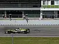 Charouz in the second race of the 2010 Formula Renault 3.5 Series season at Brno.