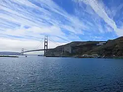 The Golden Gate Strait as viewed from the Sausalito side in 2012