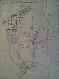 An 1853 map of the fort by Lt. Col. W.G. Freeman