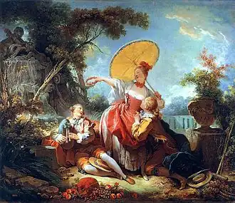 Jean-Honoré Fragonard – The Musical Contest, 1754–55