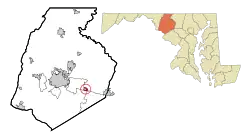 Location of New Market, Maryland