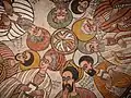 Close up of the fresco
