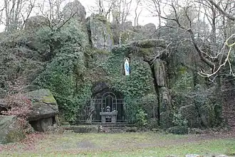 A replica of the Lourdes Grotto