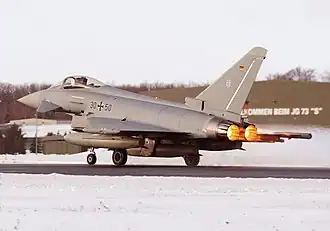 Eurofighter during take-off
