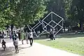 Goaloids by Artist Elliott Brook Shepherd's Bush Green (installed 2012)