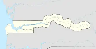 Essau is located in The Gambia