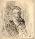 Self-Portrait in the Budapest Ghetto, 1944, Folder 10, Picture 31, Hungarian National Gallery