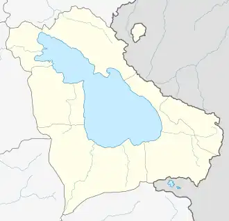 Tsovinar is located in Gegharkunik
