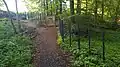 Gendarmstien passing through the fence at Padborg