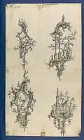 Four girandoles design by Chippendale