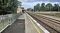 Southbound view on the platform