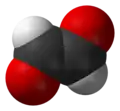 Space-filling model of glyox