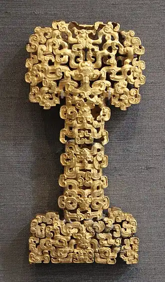 Gold sword hilt, Eastern Zhou, 6–5th century&nbsp;BC&nbsp;– British Museum