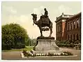 Statue at Brompton Barracks, c.1900