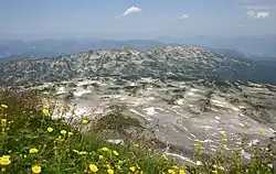 The Gottesacker plateau from the summit of the Hoher Ifen