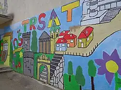 Graffiti made by school children in Rijeka, Croatia