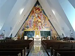 View up the nave to the sanctuary