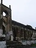 Entrance of the mosque, constructed in the Moorish style