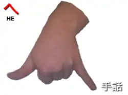 指文字: へ HE