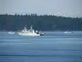 HMCS Edmonton with YAG boats (2006)