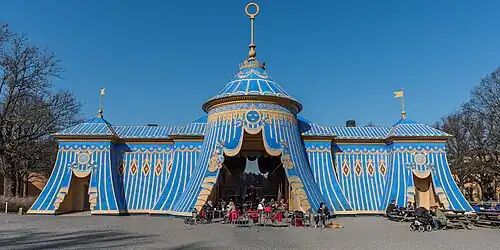 Islamic inspiration: Turkish Tent, Hagaparken, Stockholm, Sweden, by Louis Jean Desprez, 1787[35]