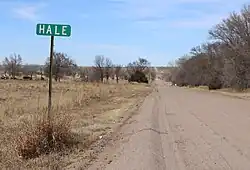 County Road LL.5 in Hale, looking north (2017)