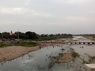 View of the Harnav, a tributary of the Sabarmati
