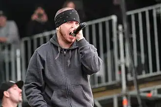 Jamey Jasta performing in 2013