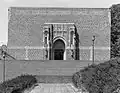South elevation view as designed by Bebb and Gould, prior to additions by Gwathmey Siegel