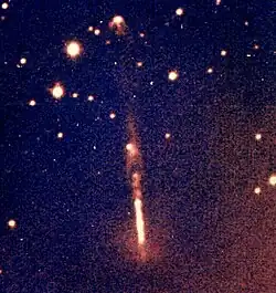 The bright blueshifted jet of HH 111 seen by the ground-based telescope NTT