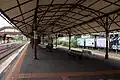 View of the heritage station canopy over Platforms 2 and 3, February 2022