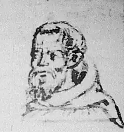 King Hethum II, in Franciscan gown