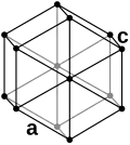 Hexagonal crystal structure for grey: selenium