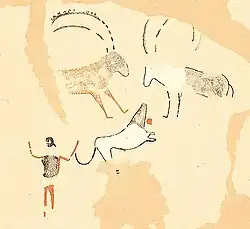 Figure with fauna