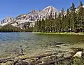 Hilton Peak viewed from Davis Lake
