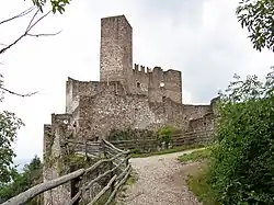 The entrance side