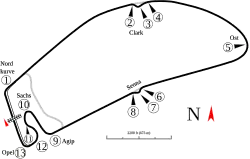 Hockenheimring as used until 1994