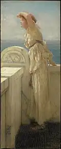 Hopeful, 1909, oil on panel, 13+3⁄8 × 5+7⁄16 inches, Clark Art Institute