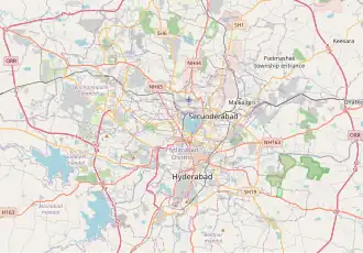 University of Hyderabad is located in Hyderabad